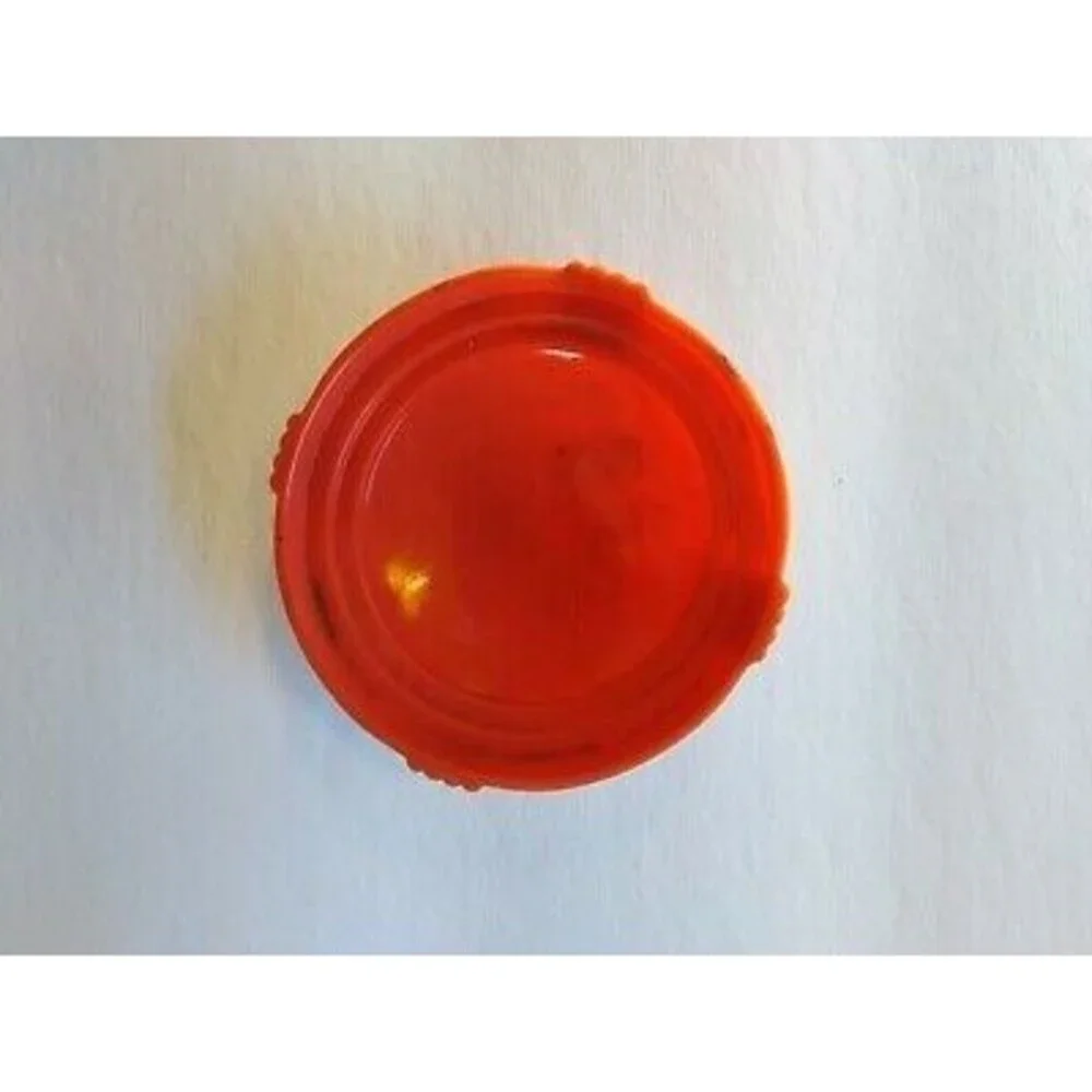 Pinball Machine Cap Vintage Original Part 1950s Red Orange Marbleized 7 5000